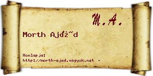 Morth Ajád névjegykártya